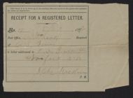 Receipts for letters, 1878-79